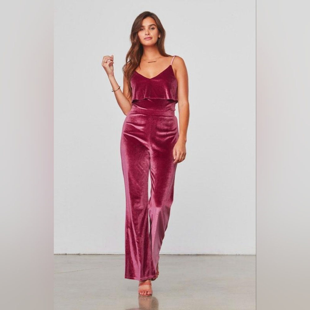 NWT, Jack by BB Dakota Bert Velvet Jumpsuit